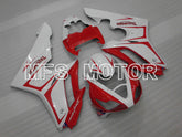 Carénage ABS injecté Triumph Daytona 675 2006-2008 - Style usine - Rouge Blanc - MFS4179